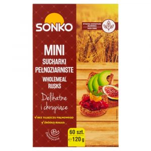Sonko Mini sucharki pelnoziarniste 120 g 60 sztuk 2