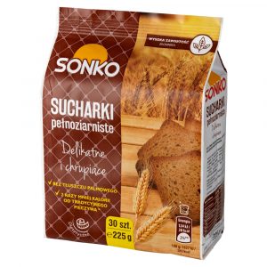 Sonko Sucharki pelnoziarniste 225 g 30 sztuk