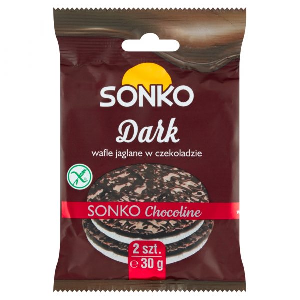 Sonko Wafle jaglane w czekoladzie 30 g 2 sztuki