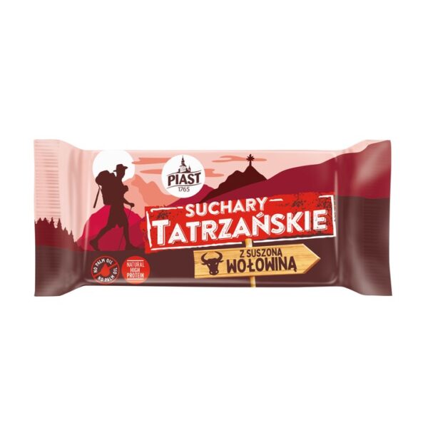 28x Suchary Tatrzańskie z suszoną wołowiną 70g Piast / Display