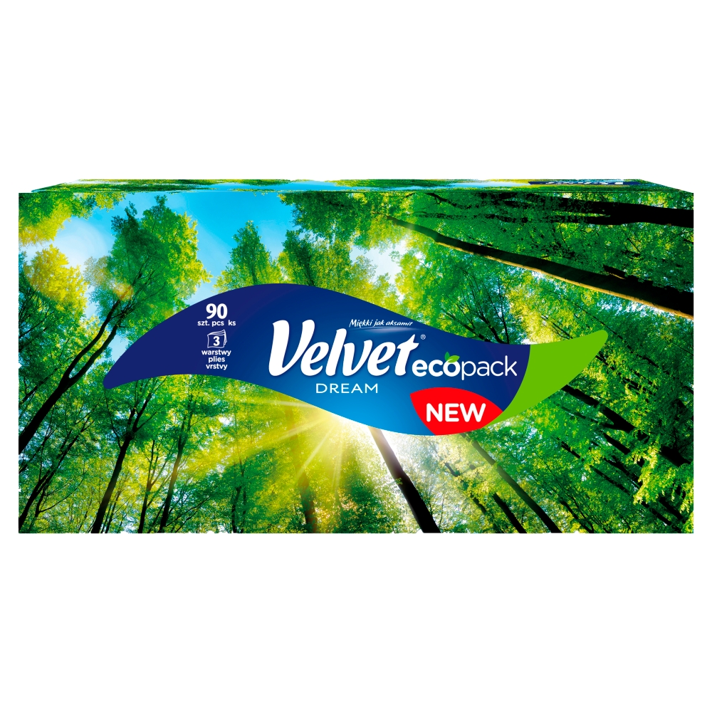 Velvet Dream Chusteczki uniwersalne 3 warstwy 90 sztuk