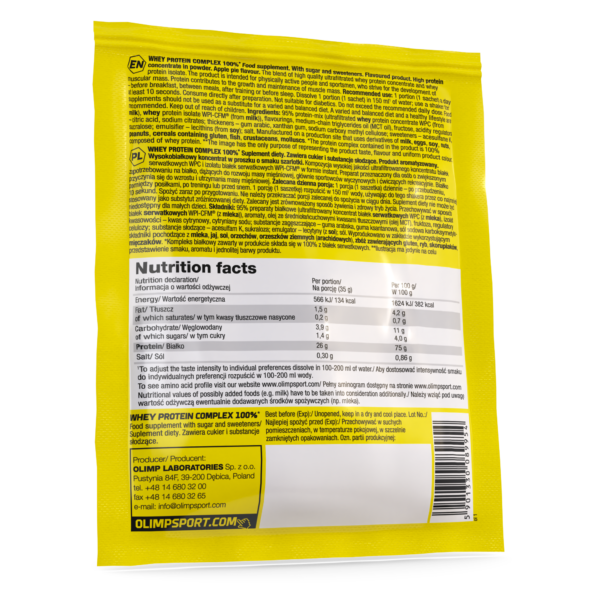 Olimp Whey Protein Complex 100% 35g szarlotka Odżywka białkowa