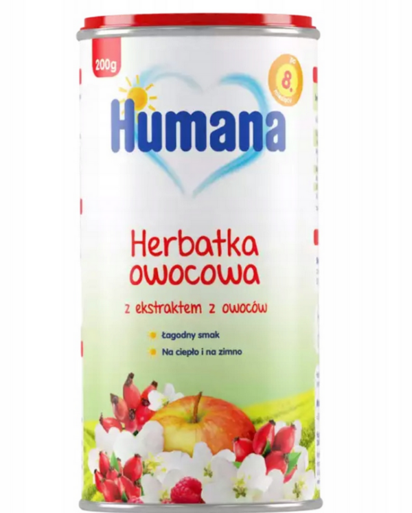 Humana Herbatka owocowa z ekstraktem z owoców po 8. miesiącu 200 g