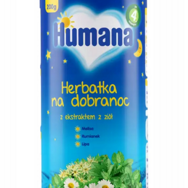 Humana Herbatka na dobranoc z ekstraktem z ziół po 4. miesiącu 200 g
