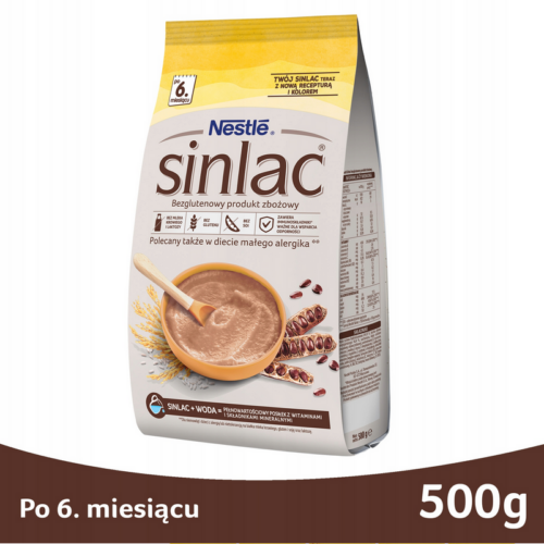 NESTLE SINLAC Bezglutenowy produkt zbożowy 500g od 6 miesiąca