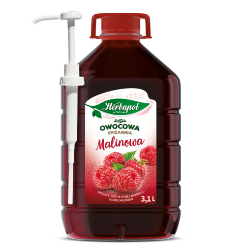 Herbapol Owocowa Spiżarnia malinowa 3,1 l + pompka