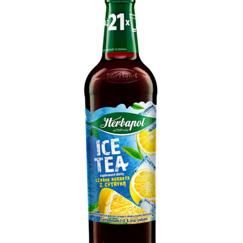 Herbapol ICE TEA Czarna herbata z cytryną suplement diety 420 ml