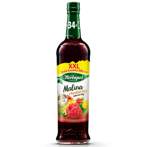 Herbapol Malina z kwiatem lipy suplement diety 680 ml