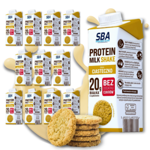 12x SBA Protein Milk Shake 265g Mlekovita Ciasteczko