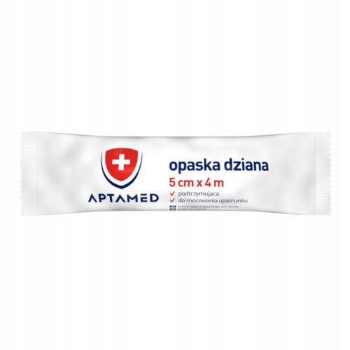 DR VITA APTAMED Opaska dziana 5 cm x 4 m podtrzymująca