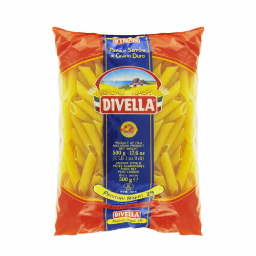 Makaron Rurka cięta Pennoni Rigati nr. 29 500g Divella