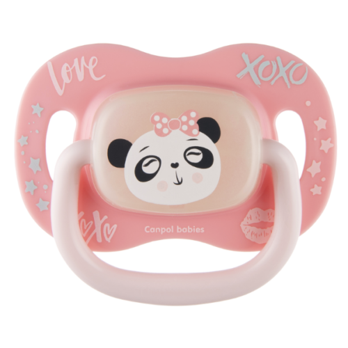 Canpol babies Smoczek silikonowy symetryczny Exotic 0-6m Panda