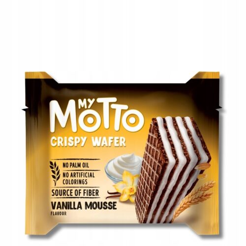 Wafelek kruchy z kremem waniliowym My Motto 30g