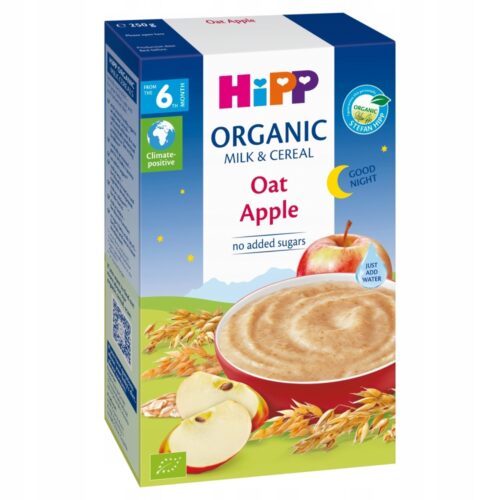 Kaszka mleczno-zbożowa HiPP BIO owsianka z jabłkami