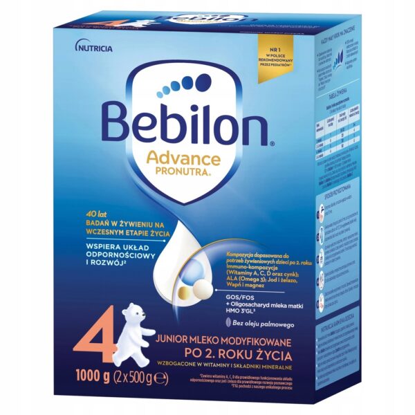 Bebilon 4 Advance Pronutra Junior Formuła na bazie mleka po 2. roku 1000g