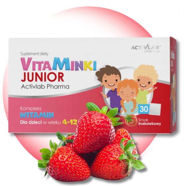 VitaMinki Junior 30 saszetek ActivLab Pharma Truskawka