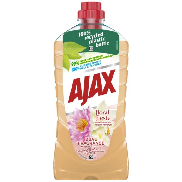 Ajax Dual Fragrance lilia, uniwersalny środek do czyszczenia podłóg; środek do czyszczenia podłóg laminowanych; środek do czyszczenia parkietów;