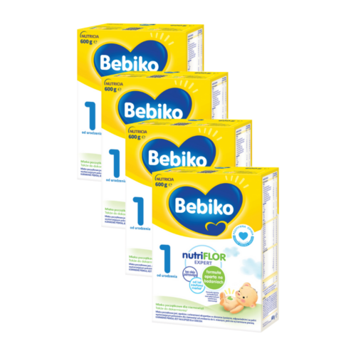 Bebiko 1 Mleko początkowe dla niemowląt od urodzenia 4x600g