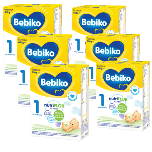 Bebiko 1 Mleko początkowe dla niemowląt od urodzenia 6x600g