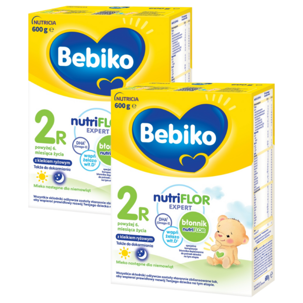 Bebiko 2R Mleko następne dla niemowląt powyżej 6. miesiąca życia 2x600 g