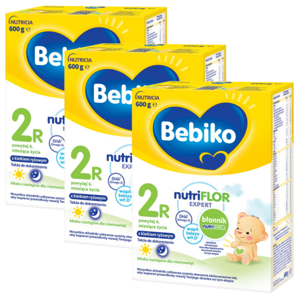 Bebiko 2R Mleko następne dla niemowląt powyżej 6. miesiąca życia 3x600 g