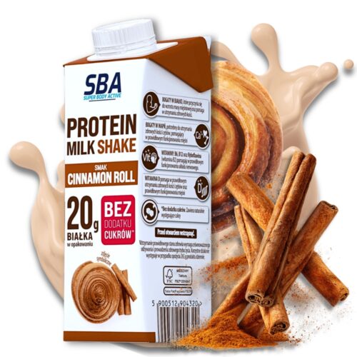 SBA Protein Milk Shake 265g Mlekovita Cynamonowy