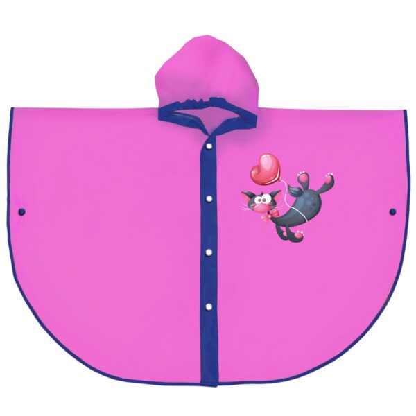 Peleryna przeciwdeszczowa dla dzieci Ravi- różowa