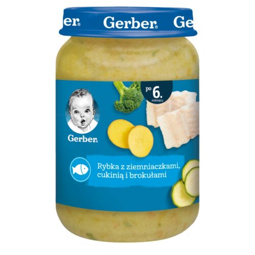 Gerber Rybka z ziemniacz. cukinią i brokułami,190g