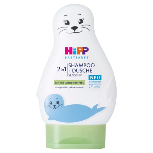 HiPP Babysanft Sensitive Foczka Żel do mycia ciała i włosów 200 ml
