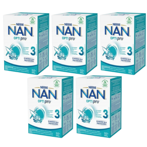 Nestlé mleko NAN OPTIPRO 3 po 1. roku życia, 5x650g