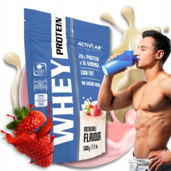 Whey Protein ActivLab 500g Truskawka