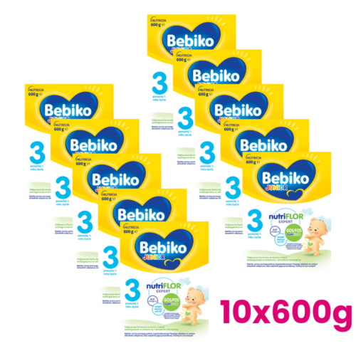 Bebiko 3 Junior Odżywcza formuła na bazie mleka dla dzieci powyżej 1. roku życia 10x600 g