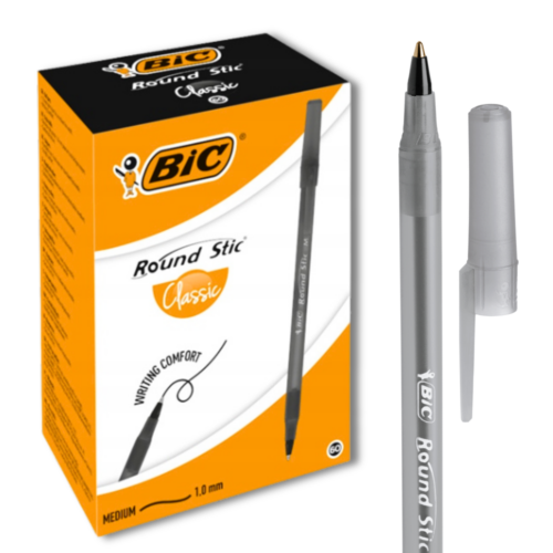 Długopis BiC Round Stic Classic Czarny 60 sztuk