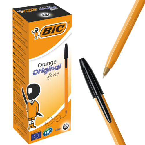 Długopis BiC Orange Fine Cristal Czarny 20 sztuk