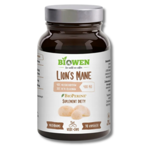 Lion’s mane Biowen 90 kapsułek Grzyby witalne Soplówka jeżowata / B1LM