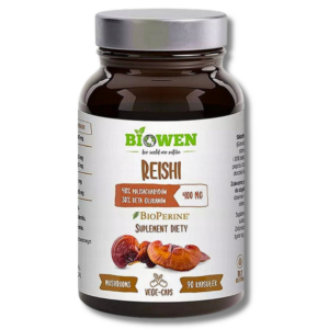Reishi Biowen 90 kapsułek Grzyby witalne Lakownica żółtawa / B1R