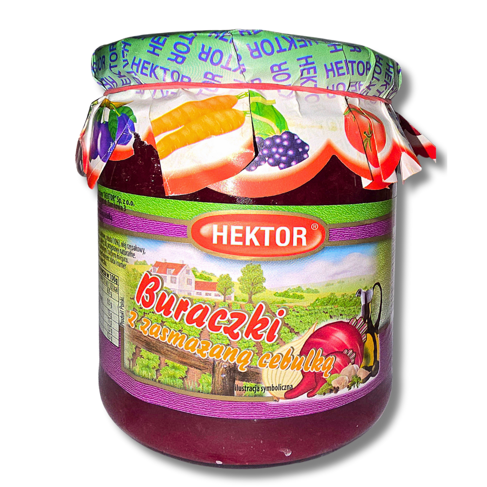buraczki z cebulką Buraczki z zasmażaną cebulką 540ml Hektor / HZSALBZ540