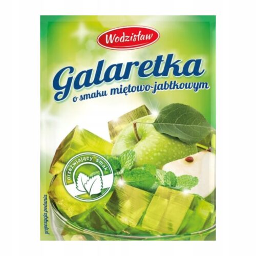 Galaretka o smaku miętowo-jabłkowym 71g Wodzisław