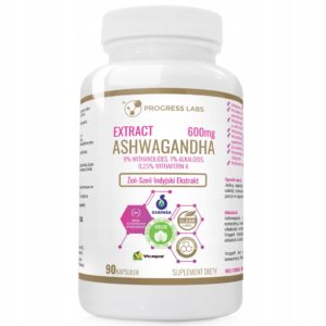 Progress Labs Ashwagandha Ekstrakt 600mg 90 kaps.