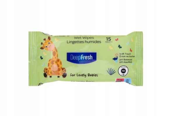 c4d581f248b49b0b26e270313b52 Chusteczki odświeżające nawilżane Deep Fresh 15szt -GIRAFFE