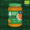 Gerber Organic Plant-tastic Gulasz z marchewki i fasoli dla niemowląt po 8. miesiącu 190 g