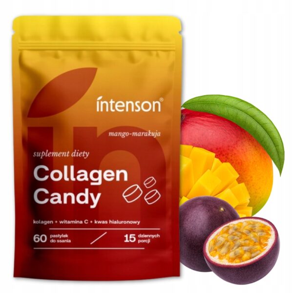 Collagen Candy 60 pastylek do ssania Intenson Mango-Marakuja