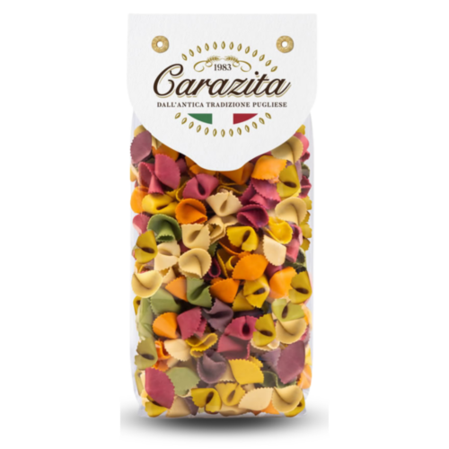 Carazita Włoski kolorowy makaron Funghetti (grzybki) 6 smaków 250g