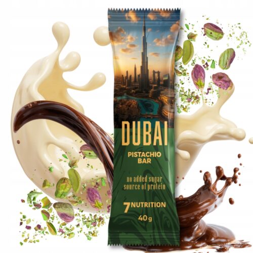 Baton proteinowy Dubai 40g 7Nutrition Pistacjowy