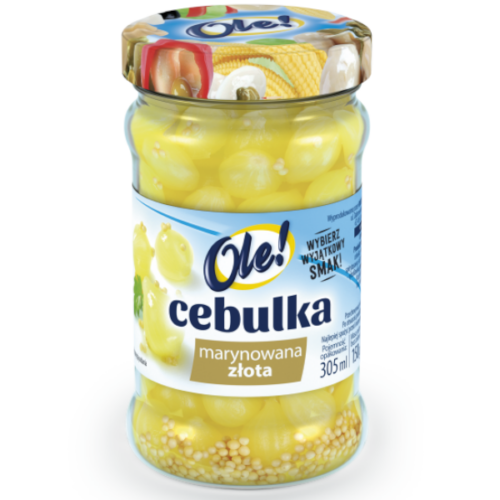 Ole! Cebulka marynowana złota, 305 ml