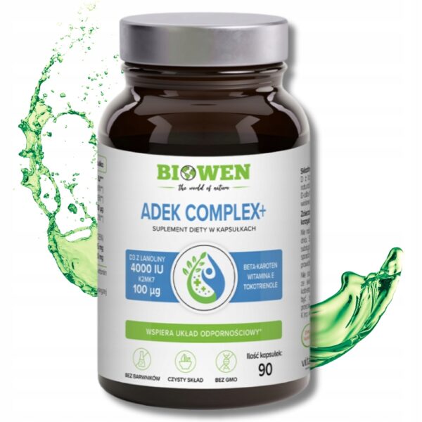 ADEK Complex+ Biowen  90 kapsułek