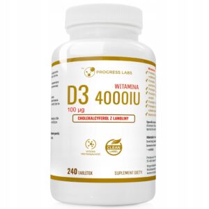 Progress Labs Witamina D3 4000 IU 100 mcg 240 tabletek