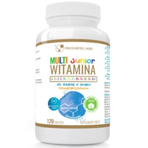 Progress Labs Multiwitam Junior do ssania 120 tabl. pomarańczowy