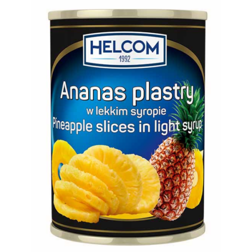 Ananas plastry w lekkim syropie Helcom 580ml