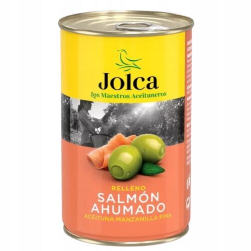 Jolca Hiszpańskie oliwki zielone z łososiem,300g